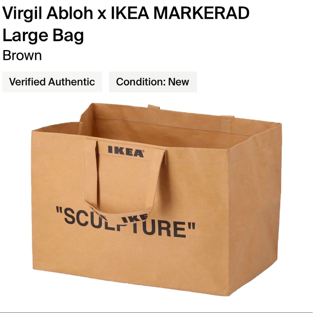 Virgil Abloh x IKEA MARKERAD Bag